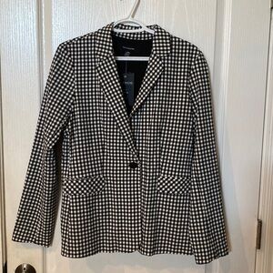 Zack and Rachel sz medium black and white checkered Blazer